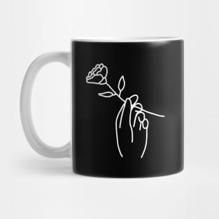 Hand with Rose Mug